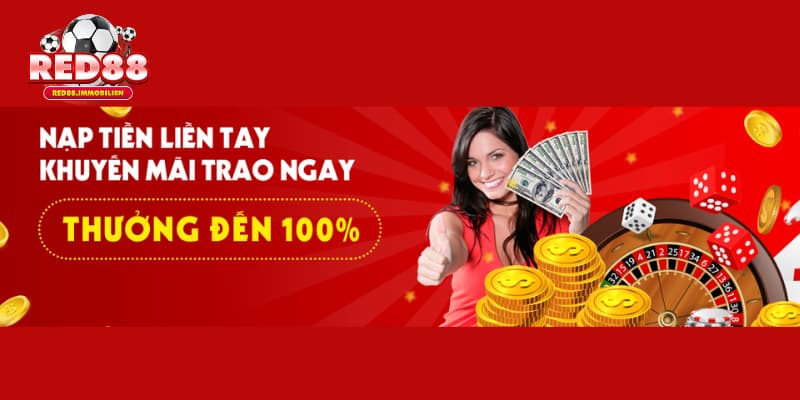 Phần thưởng 100% trong lần nạp đầu